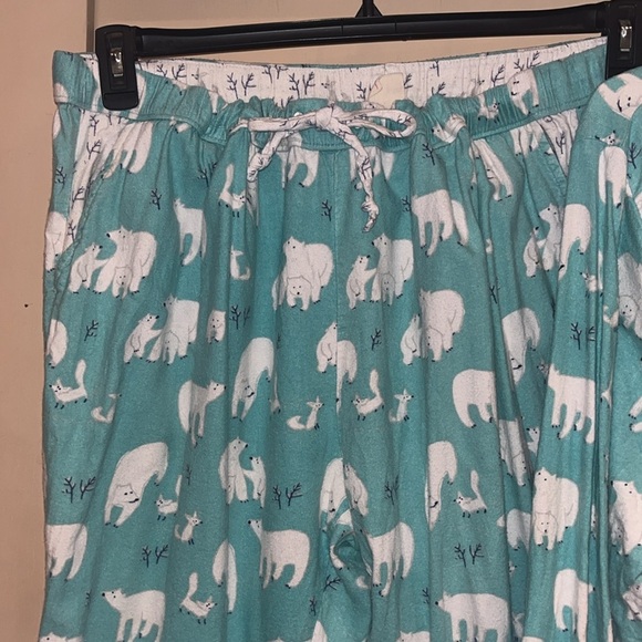 Munki Munki preowned blue polar bears pajama set size XXL - Picture 3 of 10